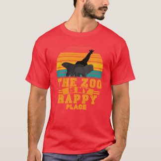 Camiseta Menina Animais de Zoológico Animais