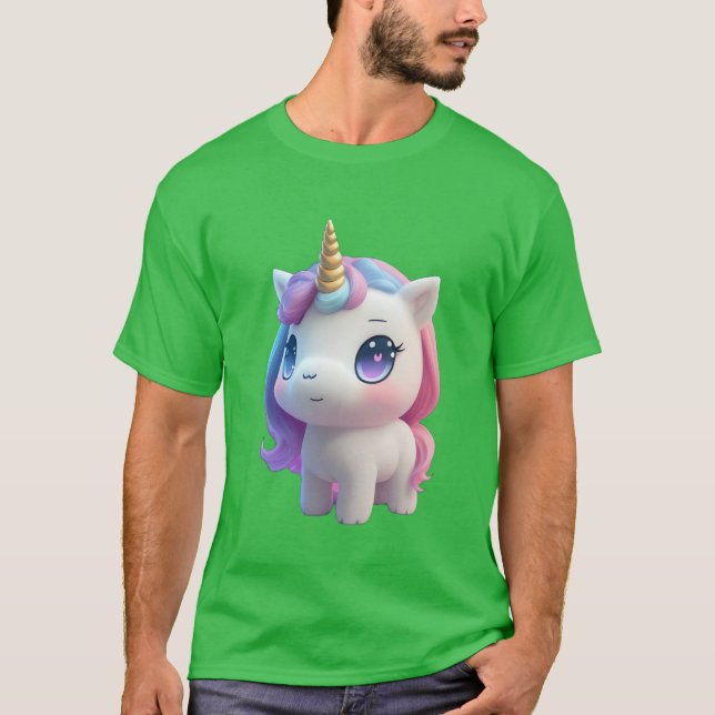 Camiseta Menina Anime Unicórnio (Frente)