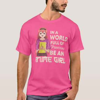 Camiseta Menina Apenas Uma Menina Que Ama Animação E Corta 