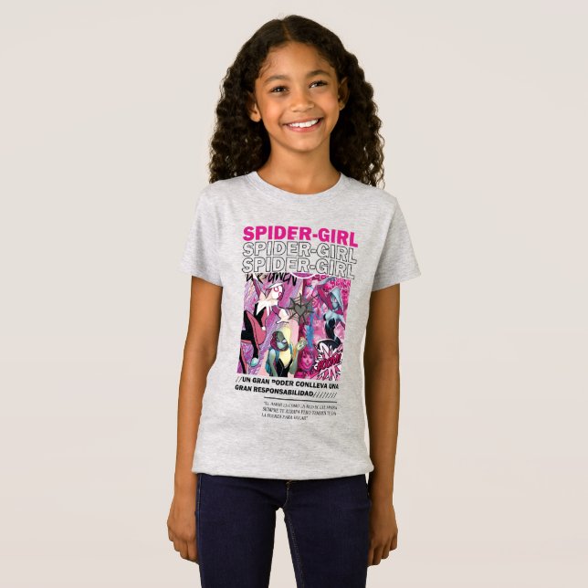 Camiseta menina aranha (Frente Completa)