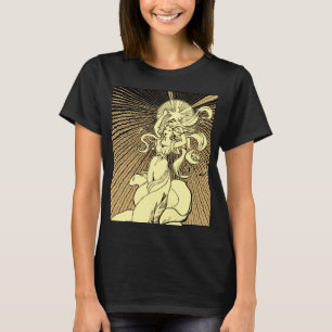 Camiseta Menina Art Nouveau Alcançando as Estrelas
