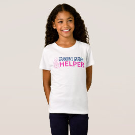 Camiseta Menina Auxiliar do Avô no Jardim