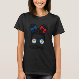 Camiseta Menina Belizena Cabelo Mensageiro Belize Orgulho P