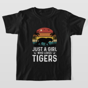 Camiseta Menina bonita adora tigres