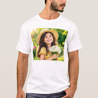 Camiseta Menina Bonita Com Flores - Crianças Florais de Ver