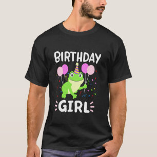 Camiseta Menina Bonita de Aniversário Sapo Estético Mulhere