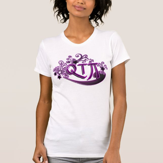 Camiseta Menina bonito do IE Cutie da torta fonética de (Frente)