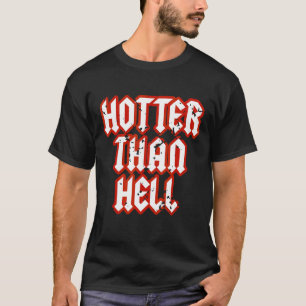 Camiseta Menina Bonito Gótica Mais Quente Do Que Inferno Ro