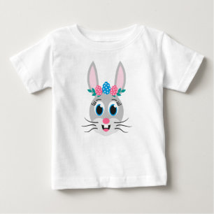 Camiseta Menina Cara de Coelho-32885