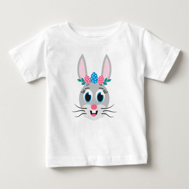 Camiseta Menina Cara de Coelho-32885 (Frente)
