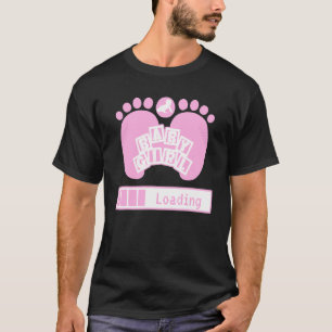 Camiseta Menina Carregando Geek Gravidez Sexo Revelação Uni
