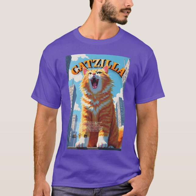 Camiseta menina catzilla (Frente)