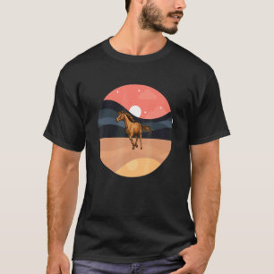 Camiseta Menina Cavalgando Cavalo Vintage Vaqueira Rancho