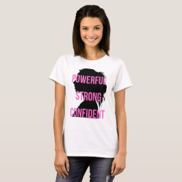 Camiseta Menina Chefe Rosa Preto