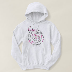 Camiseta Menina cita Bom gosto na música, mau gosto nos hom