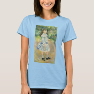 Camiseta Menina com Arco por Pierre Renoir, Arte Fino Antig