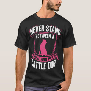 Camiseta Menina com Australian Cattle Dog Queensland Heeler