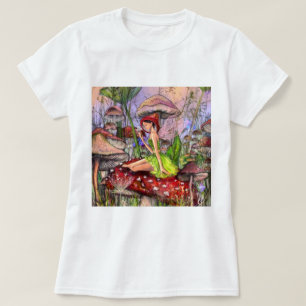 Camiseta Menina com Cogumelos