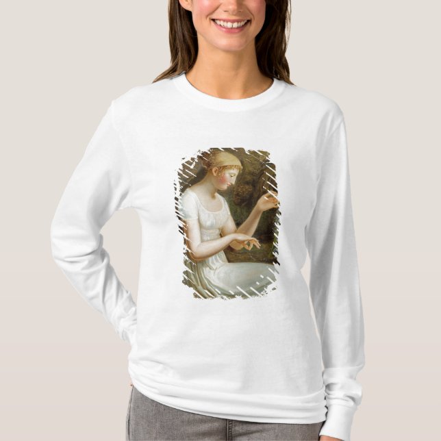Camiseta Menina com flores (Frente)