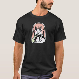 Camiseta Menina com Husky Retro Cachorro Legal Malamute Hom