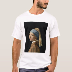 Camiseta Menina com um brinco da pérola, c.1665-6 (óleo e