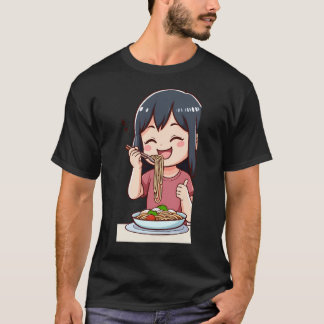 Camiseta Menina Comendo Espaguete - 3