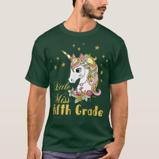 Camiseta Menina da 5ª série de volta à escolaGarota do Unic