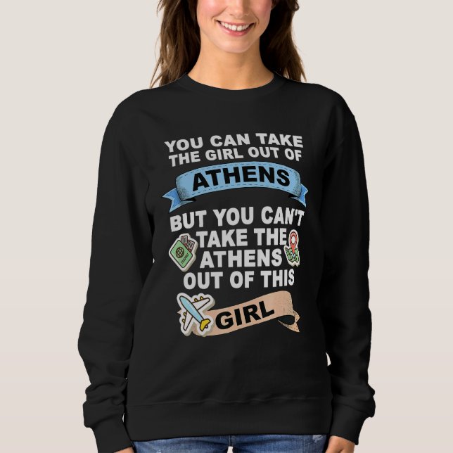Camiseta Menina da Cidade de Atenas (Frente)