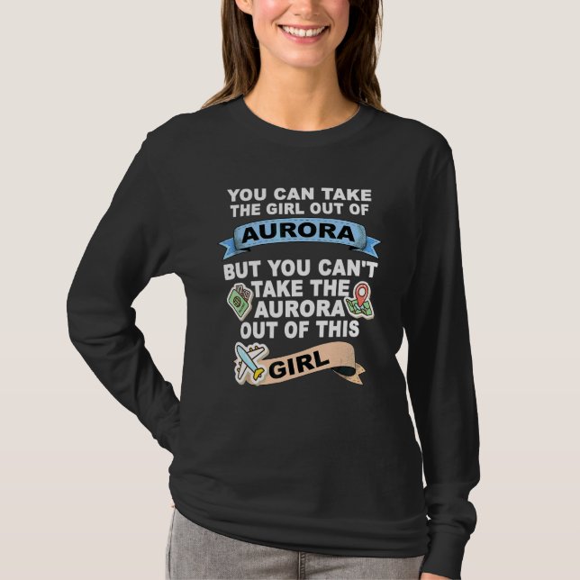 Camiseta Menina da Cidade de Aurora (Frente)