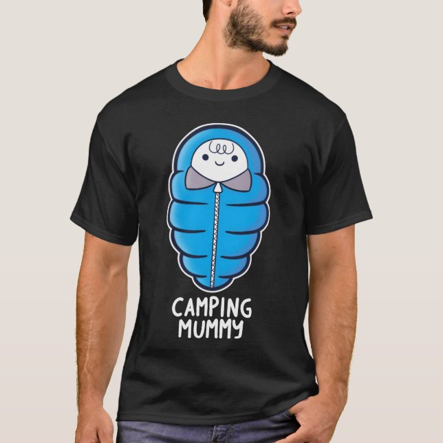 Camiseta Menina da Mamãe acampando (Frente)
