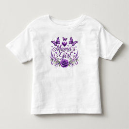 Camiseta Menina da Mamãe Borboleta Desenho Floral Aquarela