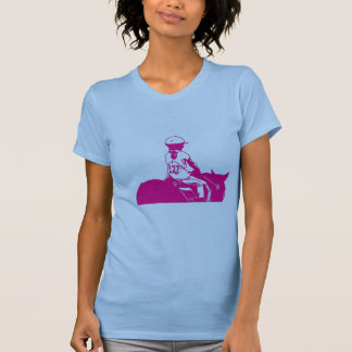 Camiseta menina da mostra do cavalo