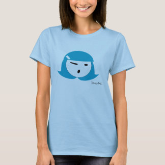 Camiseta Menina da torta de Cutie (aqua)