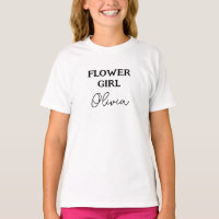 Menina das Flores Branco Personalizado