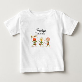 Camiseta Menina das Flores Moderna e Charmosa para Casament