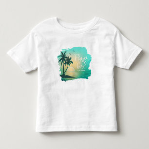Camiseta Menina das Flores Tropical Isle Azul ID581