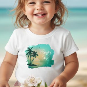 Camiseta Menina das Flores Tropical Isle Azul ID581