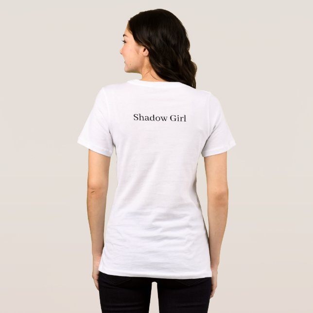Camiseta menina das sombras (Verso completo)