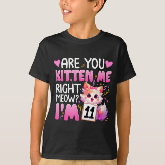Camiseta Menina de 11 anos de idade 11 anos Onze anos de id