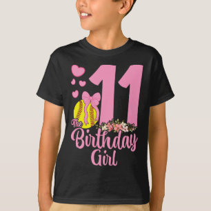 Camiseta Menina de 11 anos de idade de Aniversário Softll E