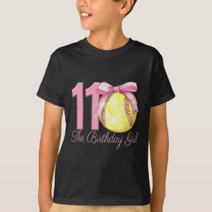 Camiseta Menina de 11 anos de idade de aniversário Softll T