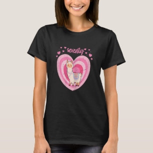 Camiseta Menina de 70 anos de idade, Fofo Llama Alpaca