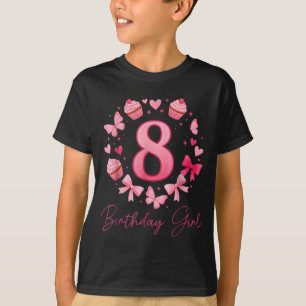 Camiseta Menina de 8 anos de idade Estética Coquete Laço