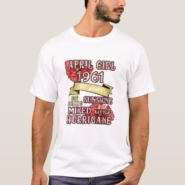 Camiseta Menina de abril de 1961 60 (Frente)