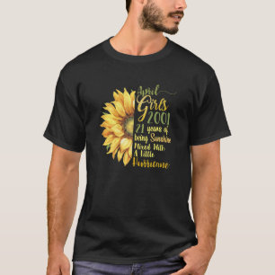Camiseta Menina de abril de 2001 aniversário de 21 anos de 