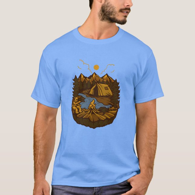 Camiseta menina de ACAMPAMENTO SELVAGEM (Frente)