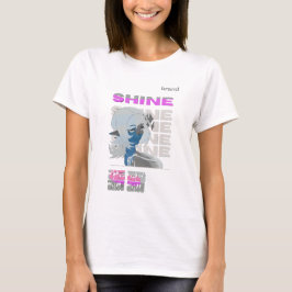 Camiseta Menina de animação bonita