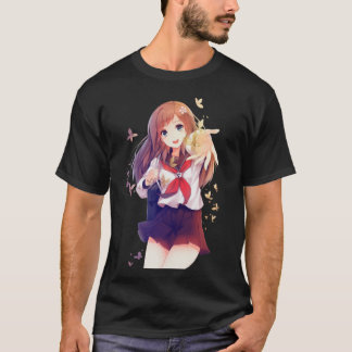 Camiseta Menina de animação bonita