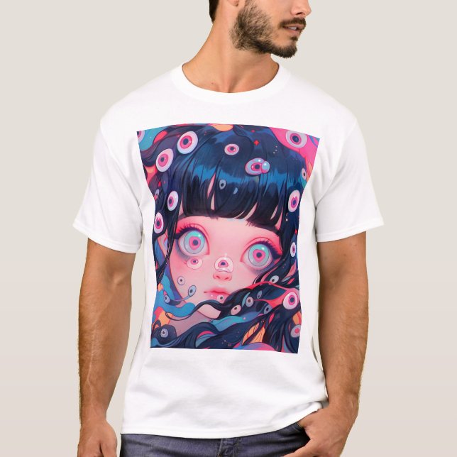 Camiseta Menina de Animação Custa Estranha (Frente)