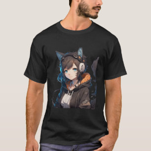 Camiseta Menina de animação Figurino Otaku Manga Men